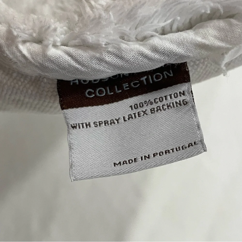 Hudson Park Collection beath Mats with Super Soft Insert Cotton